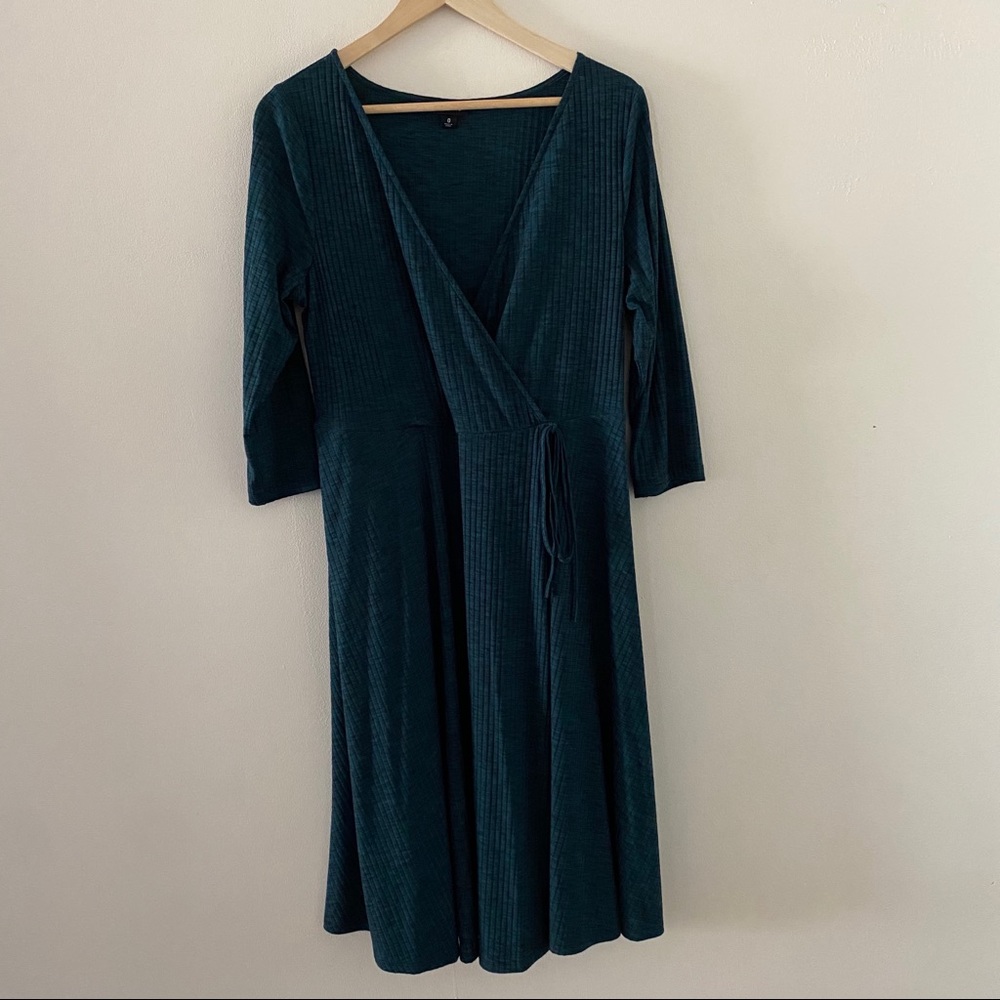 Torrid Midi Faux Wrap Dress